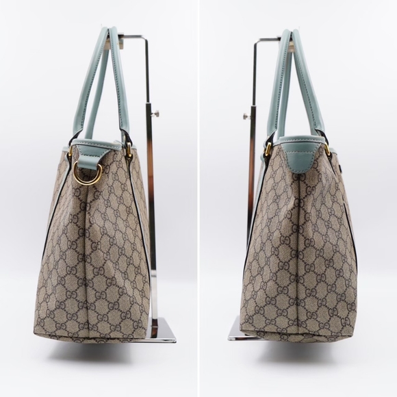 AQ49❤️Gucci GG Supreme Coated Canvas Joy Tote Gucci - Picture 6 of 13